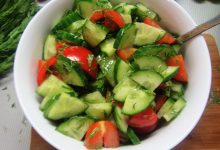 Photo of Легкий летний салат с огурцом