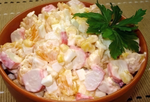 Photo of Оригинальный крабовый салат с апельсином